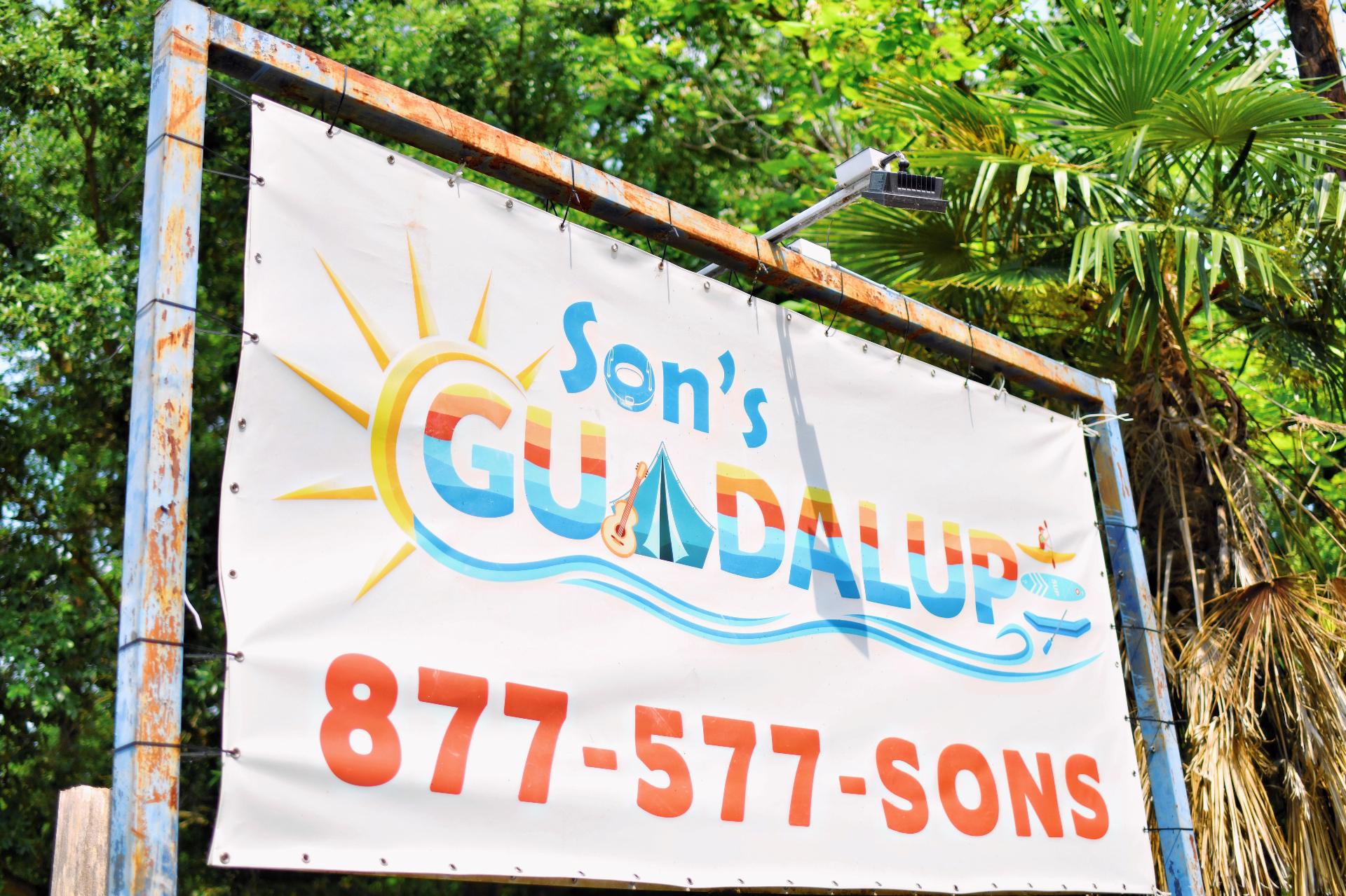 Son's Guadalupe welcome sign