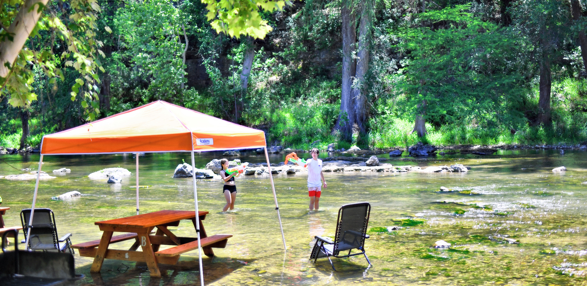 Steps from the River